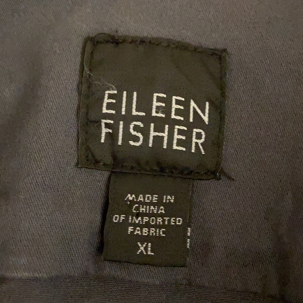 Eileen Fisher Utility Cargo Jacket Shacket Shirt Button Front XL - Picture 6 of 9